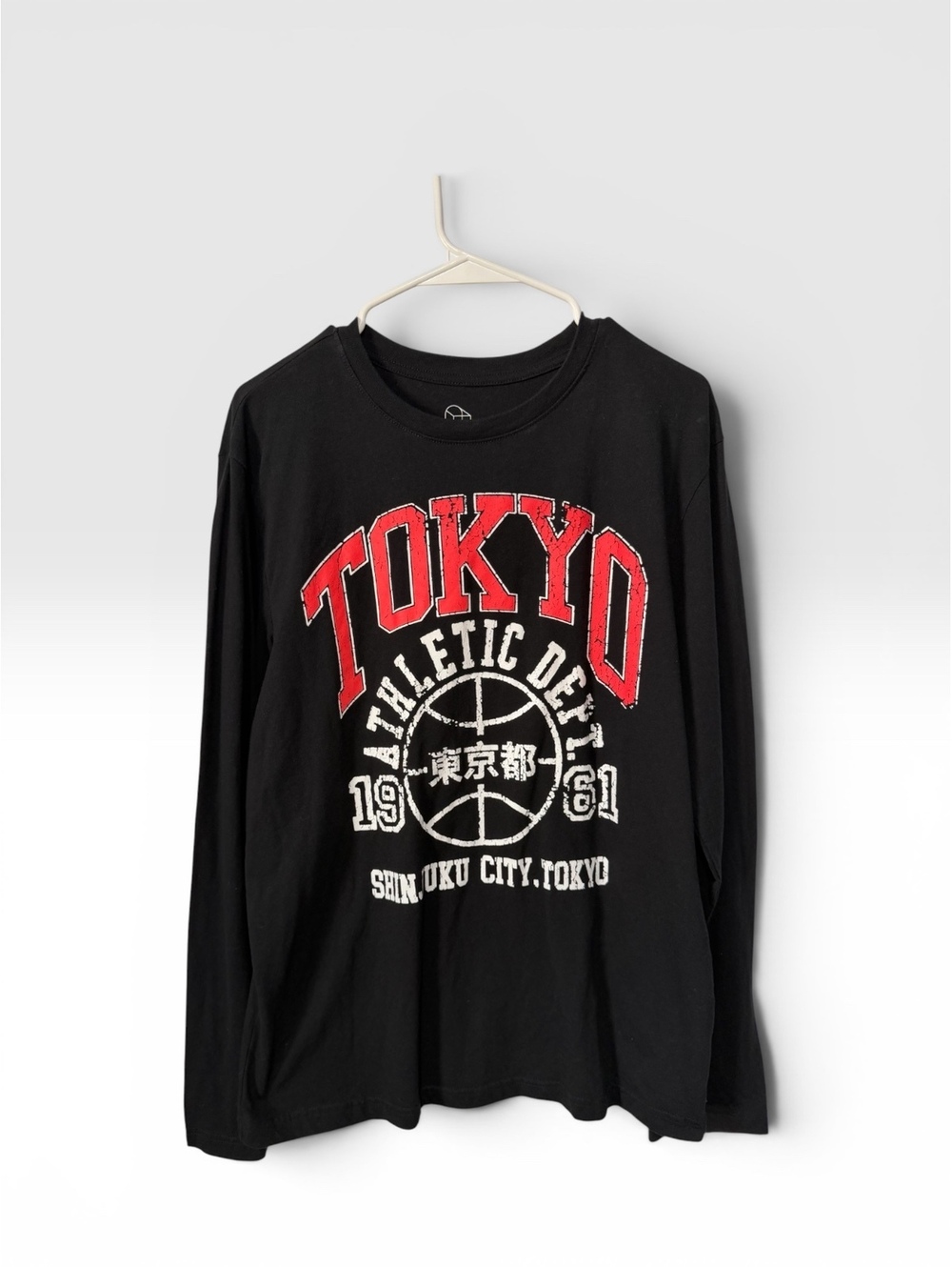 Original Use Tokyo Basketball Athletic Dept Long Sleeve T-Shirt Black Medium